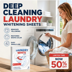 Deep Cleaning Laundry Whitening Sheets (50 SHEETS)