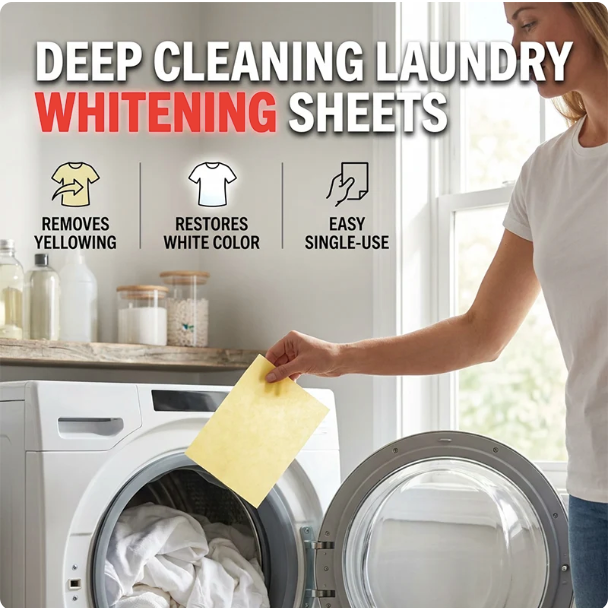 Deep Cleaning Laundry Whitening Sheets (50 SHEETS)