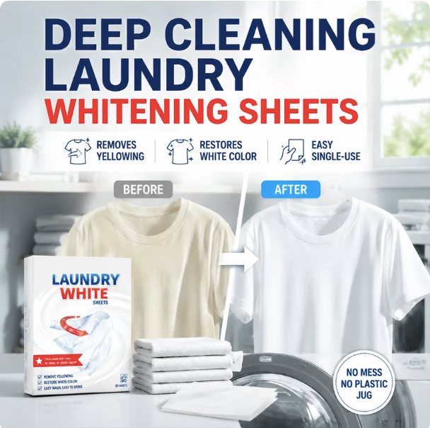 Deep Cleaning Laundry Whitening Sheets (50 SHEETS)