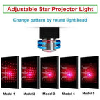 USB Car Star Ceiling Light Sky Projection Lamp (Red)